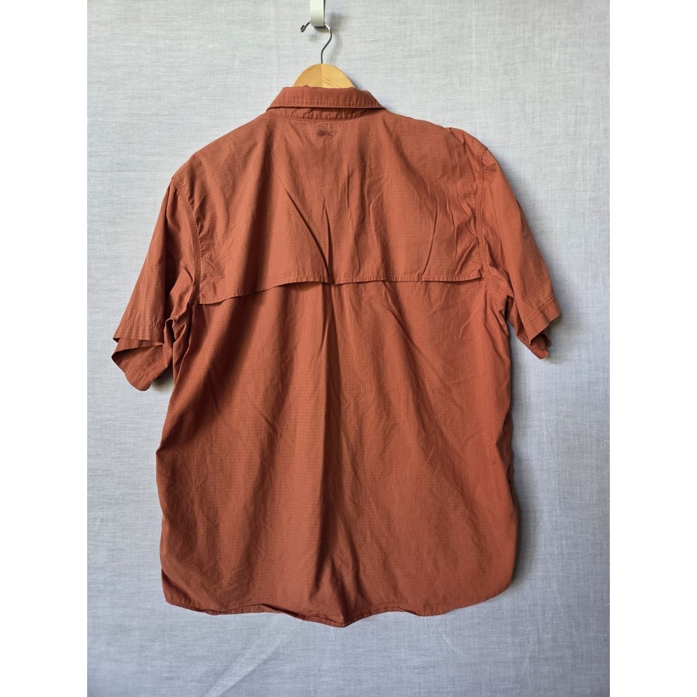 Carhartt Force Fishing Shirt Mens XL Burnt Orange Relaxed Fit Vented Work Shirt - Picture 14 of 14